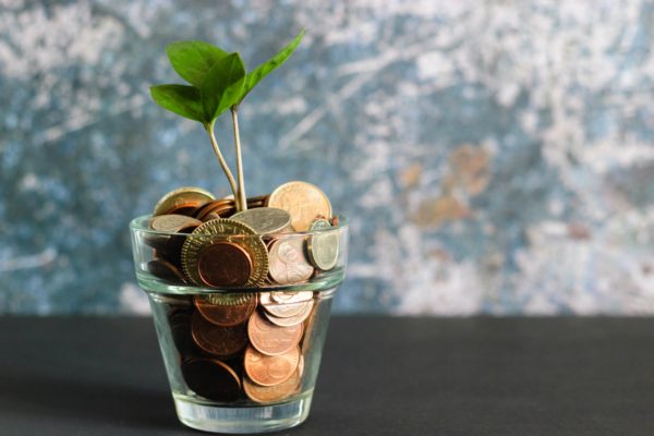 Coins in a cup