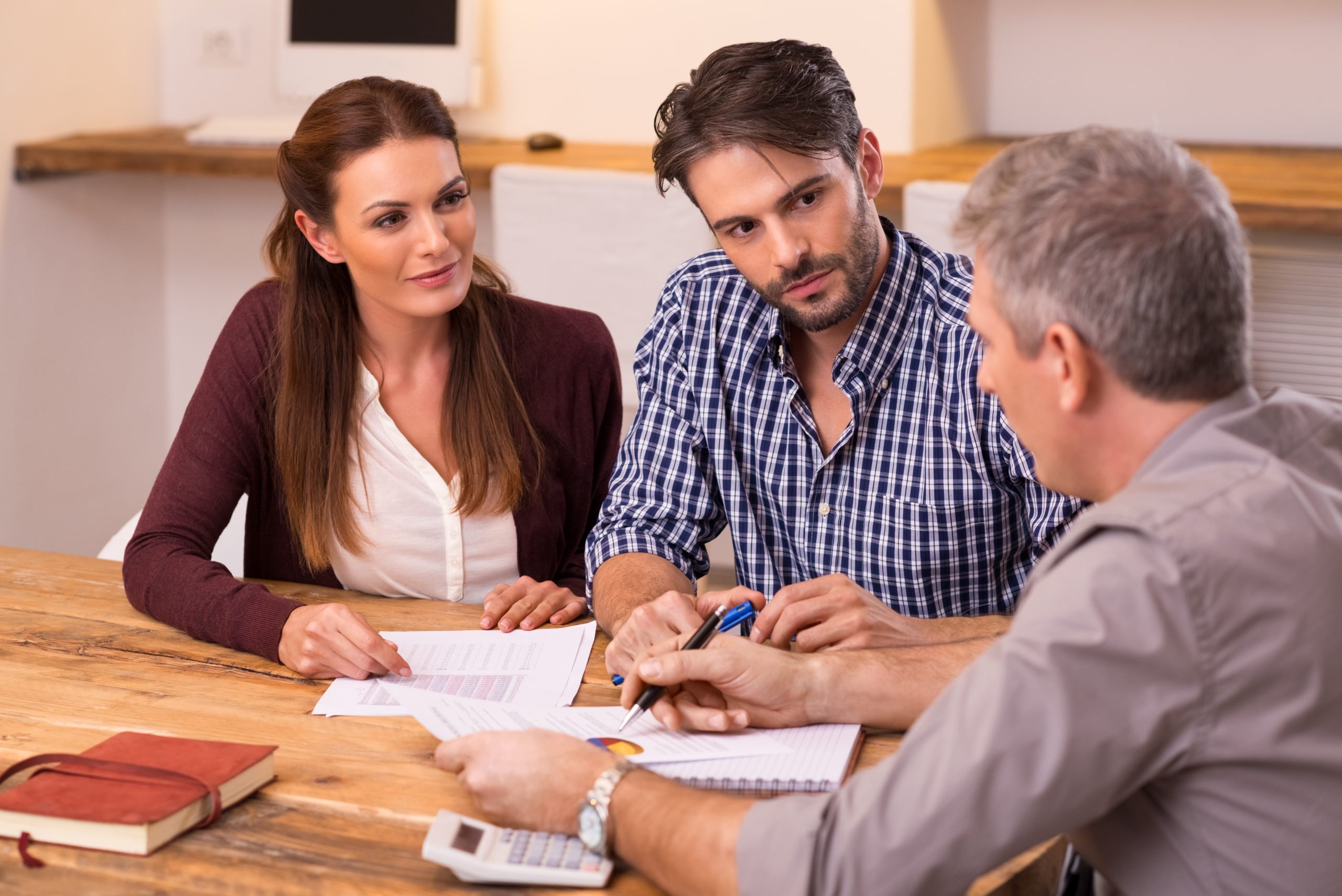 Couple meeting financial advisor