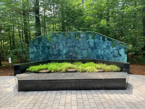 Photo of the NH Army Monument in the Veterans Cemetery, Boscawen, NH