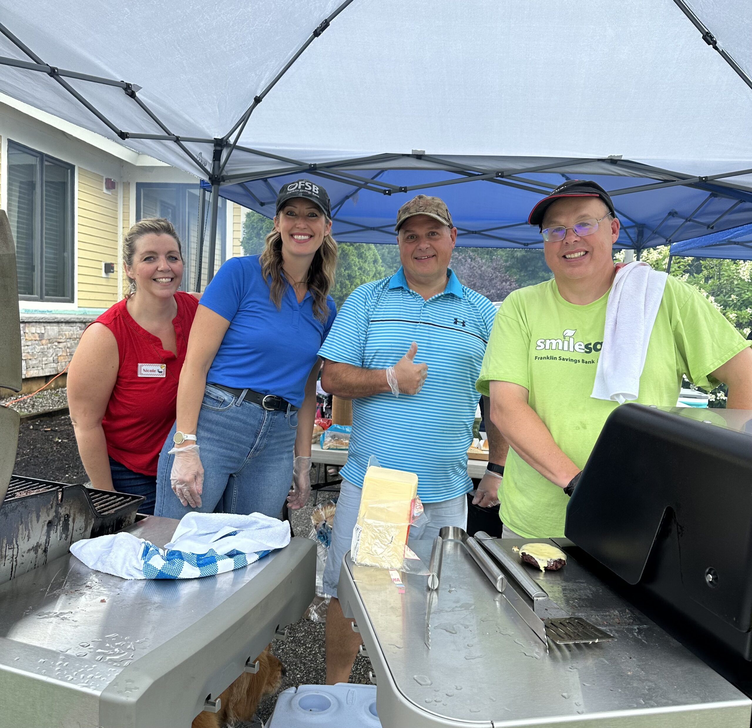 Enjoying the BBQ at the Bristol Customer Appreciation Days event