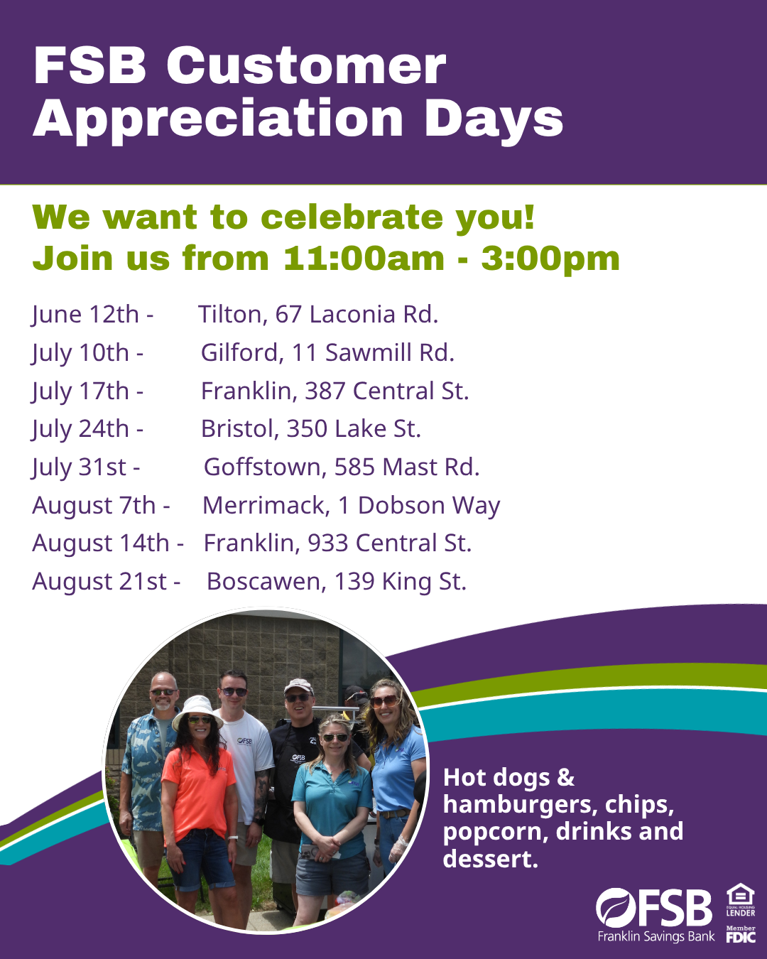 Community Bank Photo. Merrimack Summer Concert Series